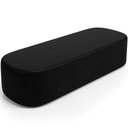 Ver imagem 7 de Cabeceira Cama Box Casal 160cm Lanna com Puff Recamier Doha W01 Couríssimo Preto - Lyam Decor
