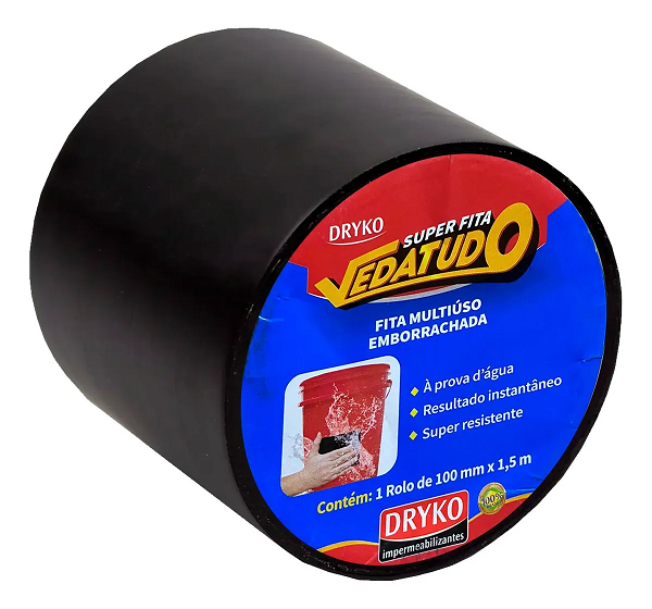 Fita Adesiva Super Fita 10cm x 1,5m Pr Vedatudo Dryko Unico - 3