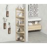 Estante de Canto Natural com 5 Prateleiras - 3