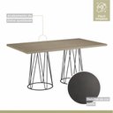 Ver imagem 3 de Mesa Dubai 160x90cm Tampo MDF BP Mais Acessórios
