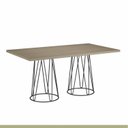 Ver imagem 1 de Mesa Dubai 160x90cm Tampo MDF BP Mais Acessórios