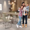 Ver imagem 5 de Mesa Dubai 160x90cm Tampo MDF BP Mais Acessórios