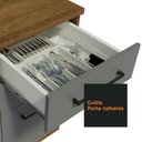 Ver mais imagens de Armário de Cozinha Compacta 180cm Rustic/Cinza Agata Madesa 09