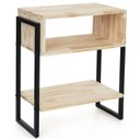 Ver imagem 1 de Mesa de Cabeceira Industrial Pinus 63 x 50 x 30 cm