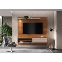 Ver imagem 1 de Estante Home Suspenso Trenton 1.8 Cinamomo Mel/grigio Fosco