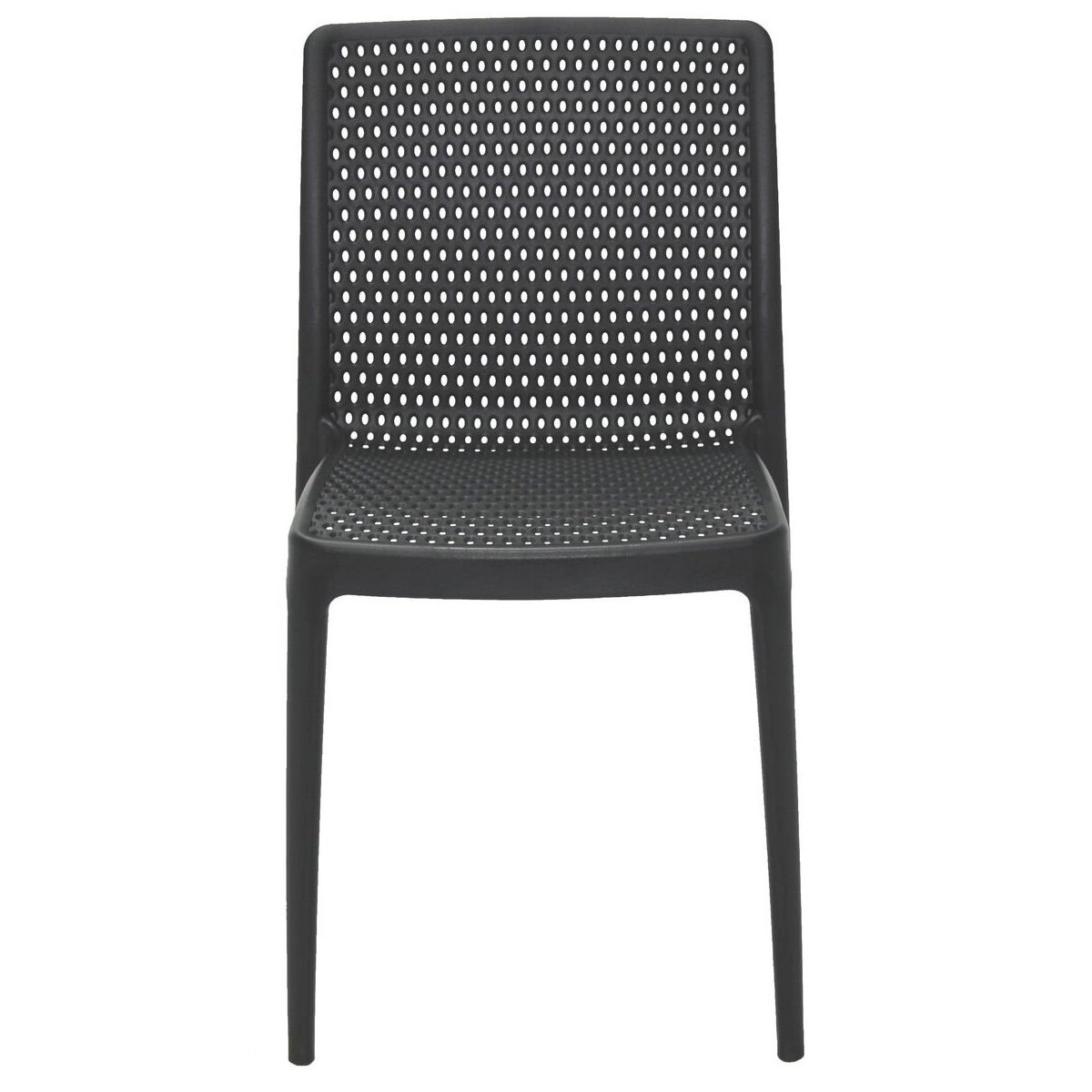 Conjunto 4 Cadeiras de Plástico Polipropileno com Fibra de Vidro Isabelle - Tramontina - Preto 92150 - 6