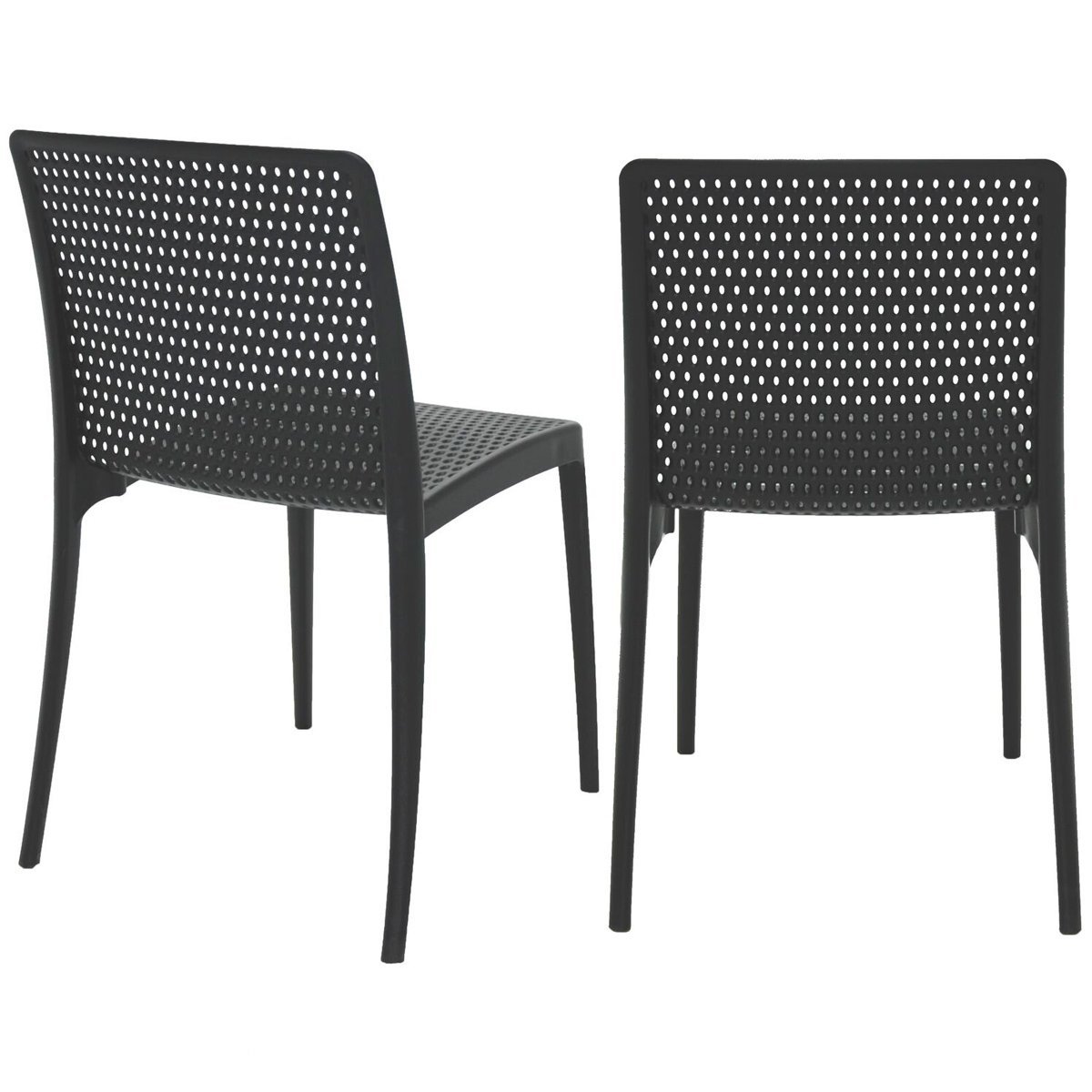 Conjunto 4 Cadeiras de Plástico Polipropileno com Fibra de Vidro Isabelle - Tramontina - Preto 92150 - 3