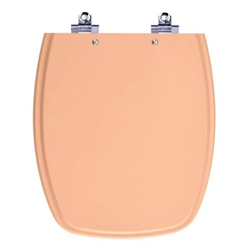 Assento Sanitário Laqueado Soft Close Stylus Pessego 73 para Vaso Celite