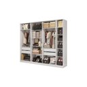 Ver imagem 4 de Guarda Roupa Closet Solteiro Adapt 2 Peças (1 Aberto + 1 Módulo Aberto) Qcm71 Branco - Kappesberg