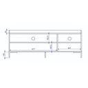 Ver imagem 5 de Rack para Tv 55 Polegadas 3 Portas e 2 Prateleiras Curve Branco
