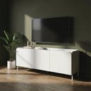 Ver imagem 6 de Rack para TV 55 Polegadas 3 Portas e 2 Prateleiras Curve Branco