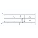 Ver imagem 5 de Rack para TV 55 Polegadas 3 Portas e 2 Prateleiras Curve Branco