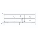 Ver imagem 5 de Rack para Tv 55 Polegadas 3 Portas e 2 Prateleiras Curve Branco
