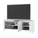 Ver imagem 4 de Rack para TV 55 Polegadas 3 Portas e 2 Prateleiras Curve Branco