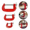 Kit Grampos Marceneiro Tipo C Sargento 3 Peças Jogo Completo Profissional Bancada Mesa Presilha Ferr - 2