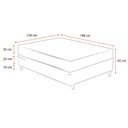 Ver imagem 2 de Cama Box Viúva + Colchão de Molas Ensacadas Ortobom AirTech SpringPocket 128cm