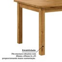 Ver imagem 6 de Conjunto Sala de Jantar Mesa 160cm Retangular e 6 Cadeiras 100% Madeira Maciça Essen Espresso Móveis Marrom/Nogueira