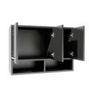 Ver imagem 6 de Armário Branco 3 Portas Lavanderia Multiuso Produtos Pano ClickForte Armário Multiuso Preto