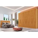 Ver imagem 5 de Guarda Roupa Casal 6 Portas Ripadas e 6 Gavetas Potente Braúna - Europa