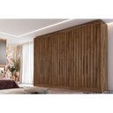 Ver imagem 1 de Guarda Roupa Casal 6 Portas Ripadas e 6 Gavetas Potente Braúna - Europa
