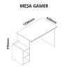 Mesa Gamer Escrivaninha com Nichos  - 11