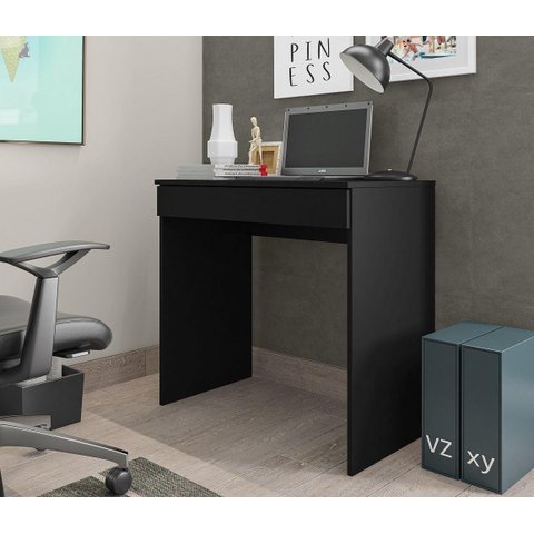 Escrivaninha Mesa Alexia 1 Gaveta Preto Ajl