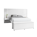 Ver imagem 1 de Baú Banco Luca Branco - Casa D Móveis