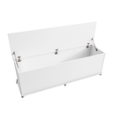 Ver imagem 5 de Baú Banco Luca Branco - Casa D Móveis