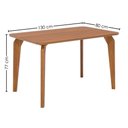 Ver imagem 4 de Mesa de Jantar Papaia com 4 Cadeiras Estofadas Encanto Linho Cinza Ornar