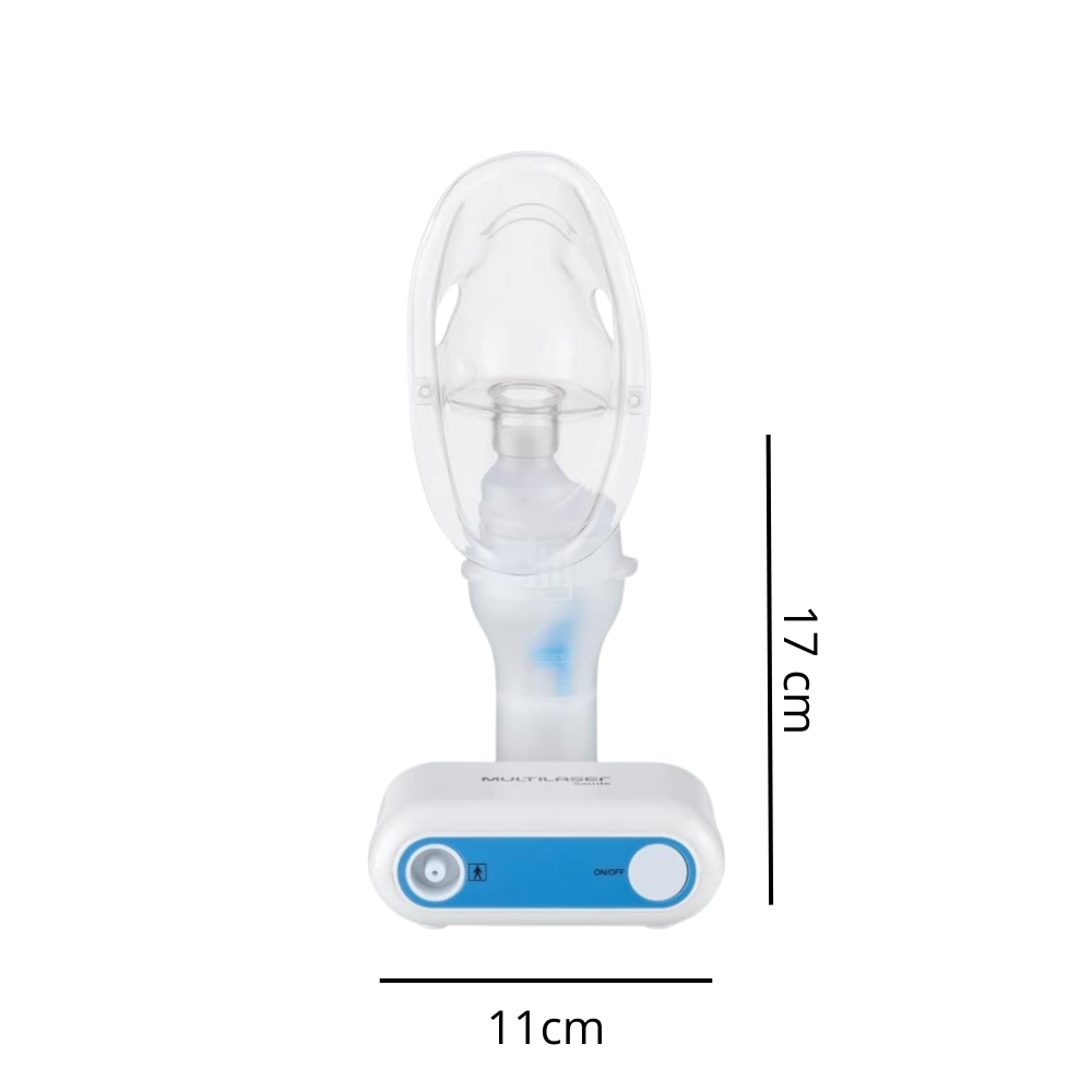 Kit 2 Unidades Nebolizador Inalador Compressor de Ar Nebcompact Usb Bivolt Multilaser - 4