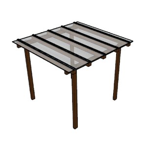 Kit Policarbonato Cristal 4mm 2,00m X 3,00m - Perfis Naturais