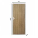 Ver imagem 3 de Kit Porta de Madeira Lisa 212x65cm com Batente de Alumínio 3,6cm Ecomadeiral MGM Abertura Direita Marrom/Carvalho Alpha