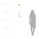 Ver imagem 7 de Pendente Eloa ZR136 Madeira Branco Globo Vidro 15cm + G9 BQ Starlux ST2603
