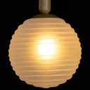 Ver imagem 5 de Pendente Eloa ZR136 Madeira Branco Globo Vidro 15cm + G9 BQ Starlux ST2603