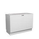 Ver imagem 5 de Cozinha Compacta Modulada 6 Portas 3 Gavetas 100% MDF sem Tampo Sevilha Branco/Artico