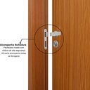 Ver imagem 7 de Kit Porta de Madeira Decorada 215x74cm com Batente de MDF Ultra 10cm Cantareira MGM Marrom/Mogno
