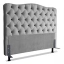 Ver imagem 1 de Cabeceira Cama Queen Size Box Casal Estofada 1,6 m Realeza:Corino Cinza Claro