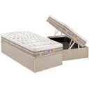 Ver imagem 1 de Cama Box Baú Solteiro: Colchão Molas Pocket Ensacadas Castor Silver Star Air One Face + Base Crc
