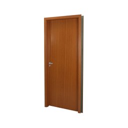 Kit Porta de Madeira Lisa 215x94cm com Batente de Mdf Ultra 10cm Melamínica Mgm Abertura Direita - 2