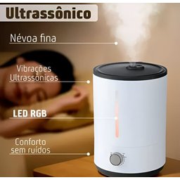 Umidificador de Ar 4 Lt Difusor de Aromas Ultras Profis Led - 4