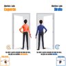 Kit Porta de Madeira Lisa 215x84cm com Batente de MDF Ultra 10cm Melamínica MGM - 8
