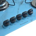 Ver imagem 3 de Cooktop 5bocas Tripla Chama 127/220v Marmo Azul
