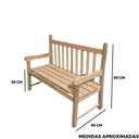 Ver imagem 6 de Banco de Jardim Namoradeira de Madeira 2 Lugares - sem Pintura:sem Pintura