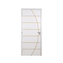 Ver imagem 3 de Kit Porta de Madeira Decorada 215x84cm com Batente de MDF Ultra 16cm Neblina MGM Abertura Direita Br