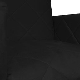 Kit 02 Poltronas Klara Base Ferro Preto Suede - Estopar Kit Klara Base Preta Suede Preto - 6
