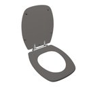Ver imagem 2 de Assento Sanitário Poliéster para Louça Thema (incepa) Aço (reb. Oculto) Amber Cris