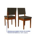 Ver mais imagens de Conjunto Sala de Jantar Mesa 6 Cadeiras MDF Miami Marrom