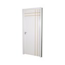 Ver imagem 2 de Kit Porta de Madeira Decorada 215x84cm com Batente de MDF Ultra 12cm Mantiqueira MGM Branco