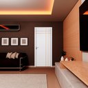 Ver imagem 5 de Kit Porta de Madeira Decorada 215x84cm com Batente de MDF Ultra 12cm Mantiqueira MGM Branco