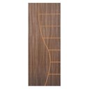 Ver imagem 2 de Kit Porta de Madeira Decorada 212x65cm com Batente de Alumínio 3,6cm Cantareira Mgm Abertura Direita